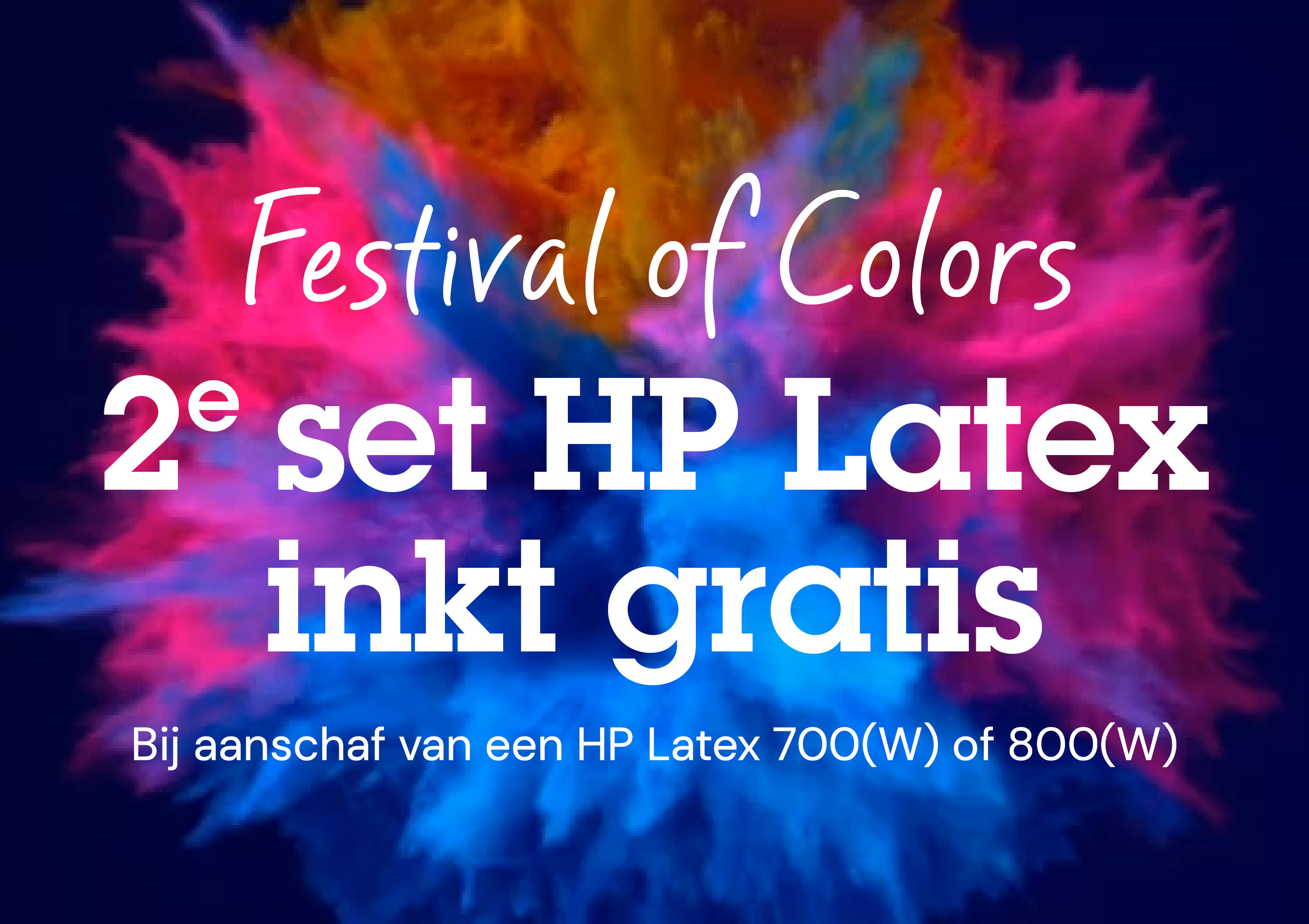 hp latex actie